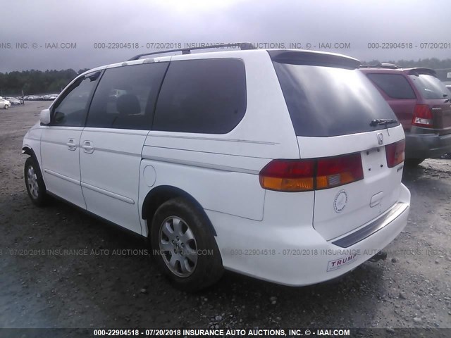 5FNRL18964B076143 - 2004 HONDA ODYSSEY EXL WHITE photo 3