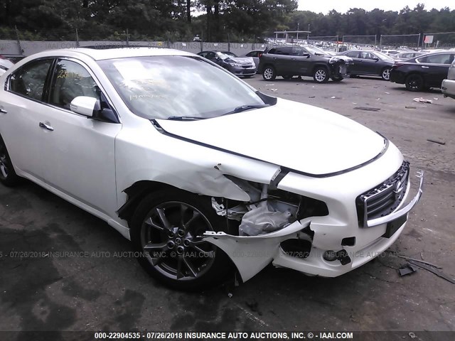 1N4AA5AP9EC909506 - 2014 NISSAN MAXIMA S/SV WHITE photo 6