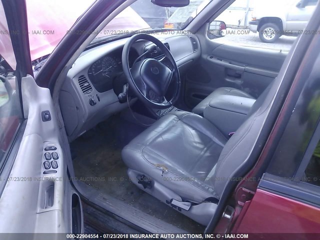 4M2DU86P2YUJ06022 - 2000 MERCURY MOUNTAINEER  MAROON photo 5