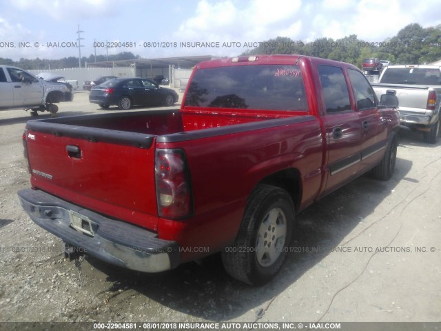 2GCEC13T861102250 - 2006 CHEVROLET SILVERADO C1500 RED photo 4