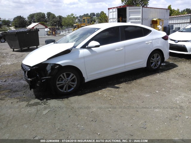 5NPD84LF6HH169150 - 2017 HYUNDAI ELANTRA SE/VALUE/LIMITED WHITE photo 2