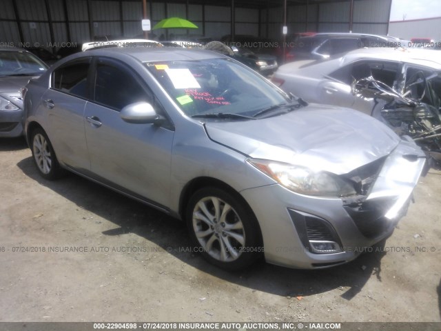 JM1BL1S54A1246320 - 2010 MAZDA 3 S SILVER photo 1