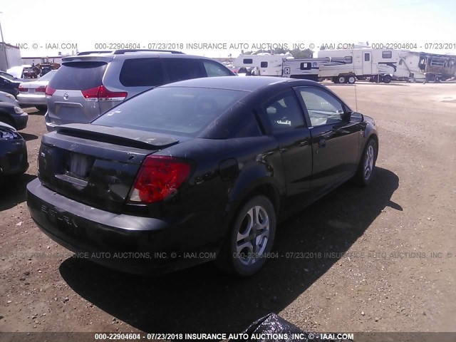 1G8AC12F94Z231669 - 2004 SATURN ION LEVEL 3 BLACK photo 4