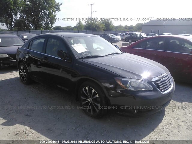 1C3CCBHG7CN162415 - 2012 CHRYSLER 200 S BLACK photo 1