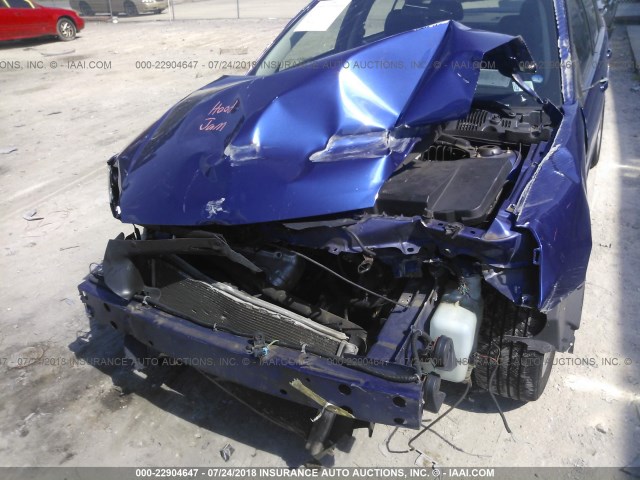 1G1ZW53196F273931 - 2006 CHEVROLET MALIBU SS 蓝色 照片 6