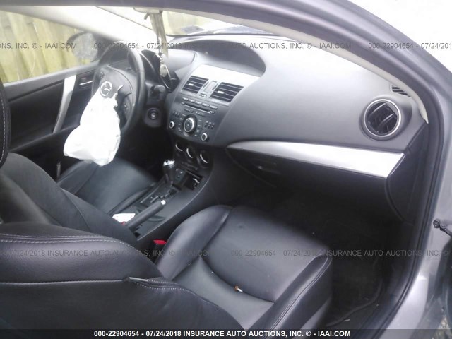 JM1BL1M80C1700363 - 2012 MAZDA 3 I GRAY photo 5