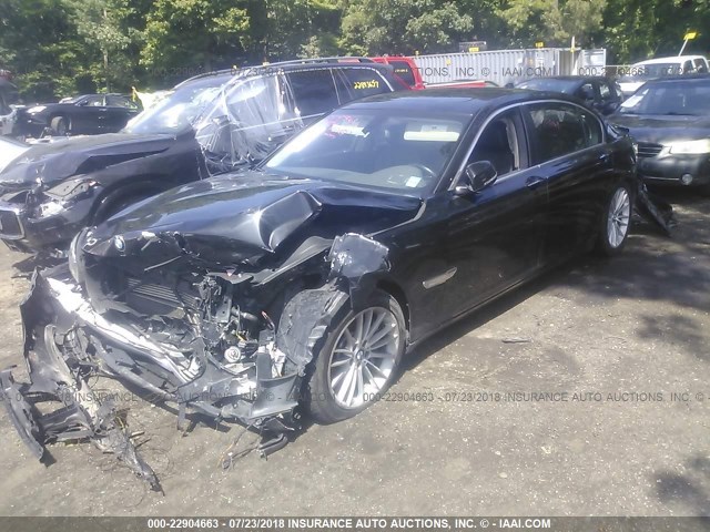 WBAYF8C5XDD139703 - 2013 BMW 750 LXI BLACK photo 2