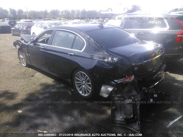 WBAYF8C5XDD139703 - 2013 BMW 750 LXI BLACK photo 3