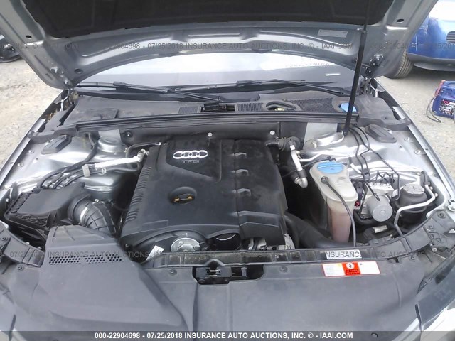 WAUGF78K69A216760 - 2009 AUDI A4 PREMIUM PLUS SILVER photo 10