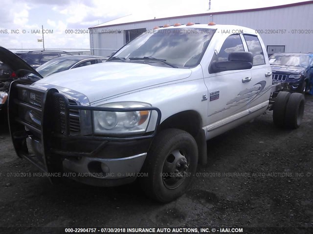 3D7MX48A68G191714 - 2008 DODGE RAM 3500 ST/SLT WHITE photo 2