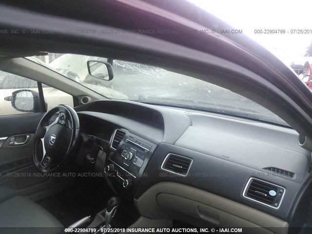 19XFB2F90DE006433 - 2013 HONDA CIVIC EXL Bordo foto 5