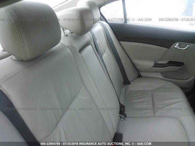 19XFB2F90DE006433 - 2013 HONDA CIVIC EXL Bordo foto 8