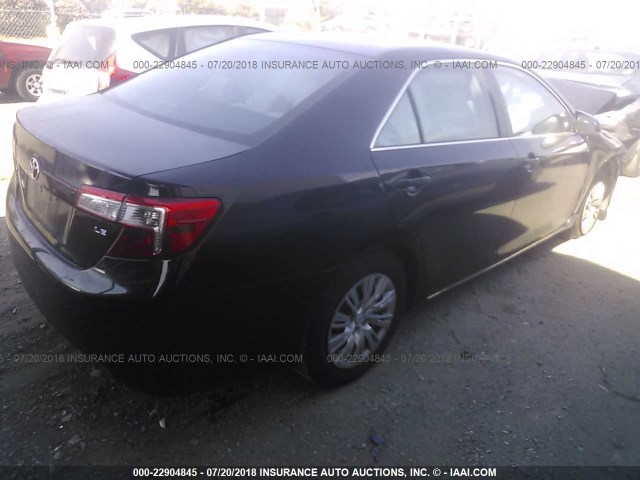 4T4BF1FKXER371111 - 2014 TOYOTA CAMRY L/SE/LE/XLE 黑色 照片 4