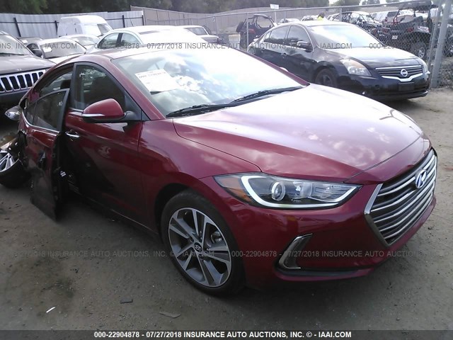 5NPD84LF2HH070034 - 2017 HYUNDAI ELANTRA SE/VALUE/LIMITED RED photo 1