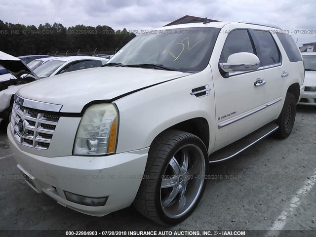 1GYFK638X7R204636 - 2007 CADILLAC ESCALADE LUXURY CREAM photo 2