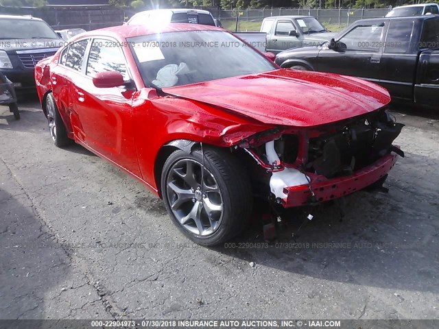 2C3CDXHG7GH251491 - 2016 DODGE CHARGER SXT RED photo 1