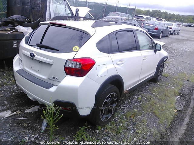 JF2GPAKC7E8273163 - 2014 SUBARU XV CROSSTREK 2.0 LIMITED WHITE photo 4