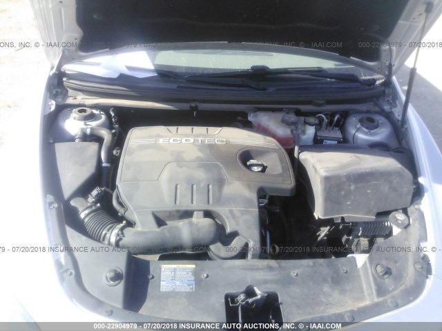 1G1ZH57B89F105909 - 2009 CHEVROLET MALIBU 1LT SILVER photo 10
