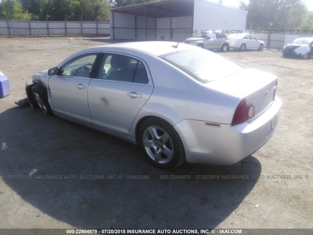 1G1ZH57B89F105909 - 2009 CHEVROLET MALIBU 1LT SILVER photo 3