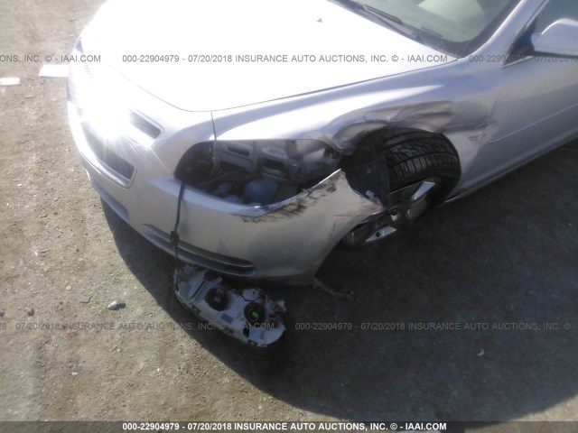 1G1ZH57B89F105909 - 2009 CHEVROLET MALIBU 1LT SILVER photo 6