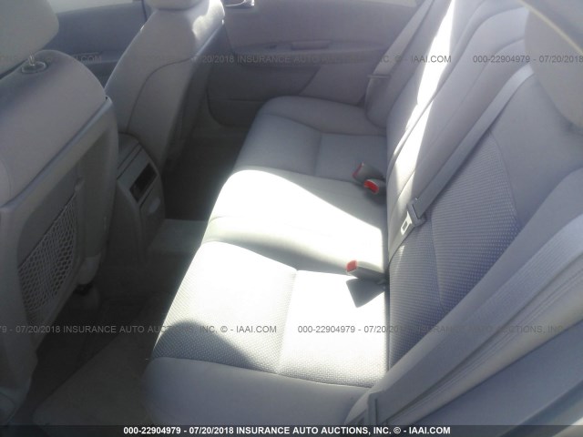 1G1ZH57B89F105909 - 2009 CHEVROLET MALIBU 1LT SILVER photo 8