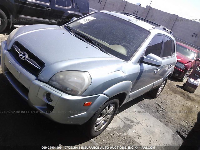 KM8JN12D66U289720 - 2006 HYUNDAI TUCSON GLS/LIMITED GREEN photo 2