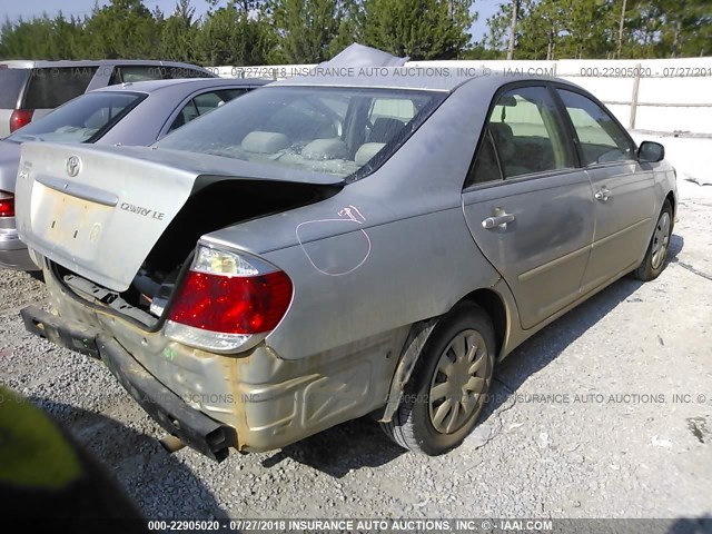 4T1BE32K05U640294 - 2005 TOYOTA CAMRY LE/XLE/SE Qəhvəyi foto 4