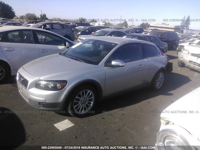 YV1MK672X82080584 - 2008 VOLVO C30 T5 SILVER photo 2