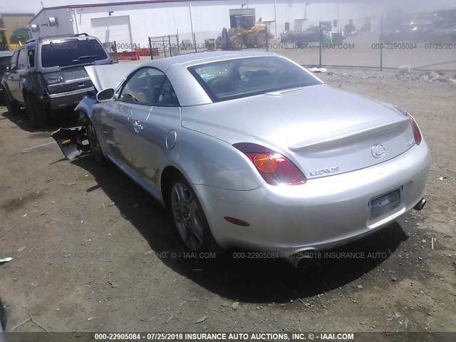 JTHFN48Y920007446 - 2002 LEXUS SC 430 SILVER photo 3