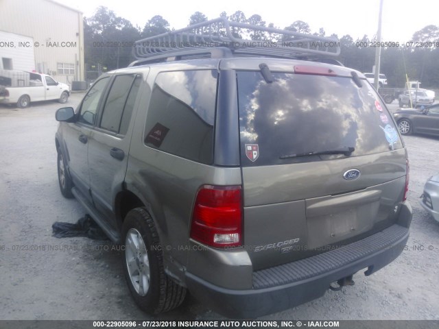 1FMDU73W93ZA52429 - 2003 FORD EXPLORER XLT/XLT SPORT/NBX 金色 照片 3