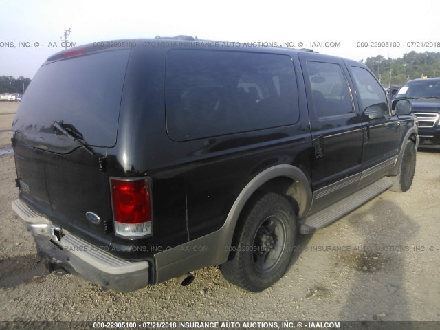 1FMNU42S3YEE35136 - 2000 FORD EXCURSION LIMITED BLACK photo 4