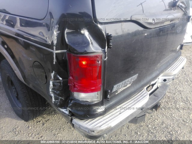 1FMNU42S3YEE35136 - 2000 FORD EXCURSION LIMITED BLACK photo 6