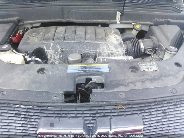 1GKLRMED0AJ160580 - 2010 GMC ACADIA SLT-1 Biały zdjęcie 10