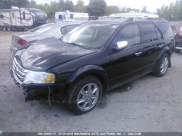 1FMDK06W78GA45958 - 2008 FORD TAURUS X LIMITED BLACK photo 2