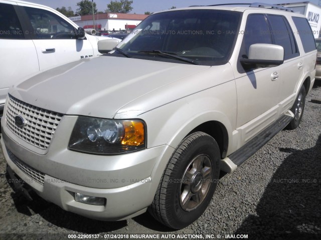 1FMFU19555LA86572 - 2005 FORD EXPEDITION LIMITED WHITE photo 2