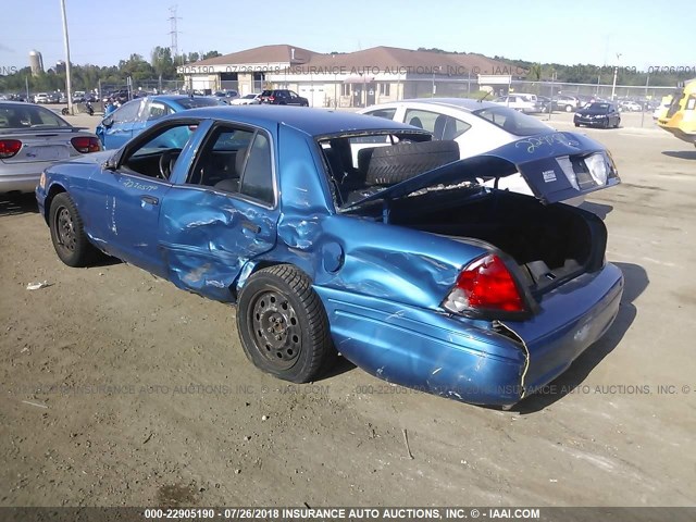 2FAHP71V59X145685 - 2009 FORD CROWN VICTORIA POLICE INTERCEPTOR BLUE photo 3