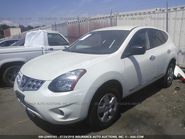 JN8AS5MT3FW665341 - 2015 NISSAN ROGUE SELECT S WHITE photo 2