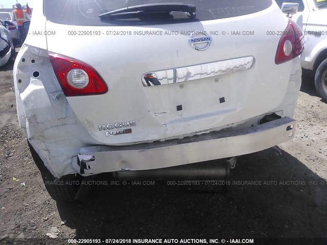 JN8AS5MT3FW665341 - 2015 NISSAN ROGUE SELECT S WHITE photo 6