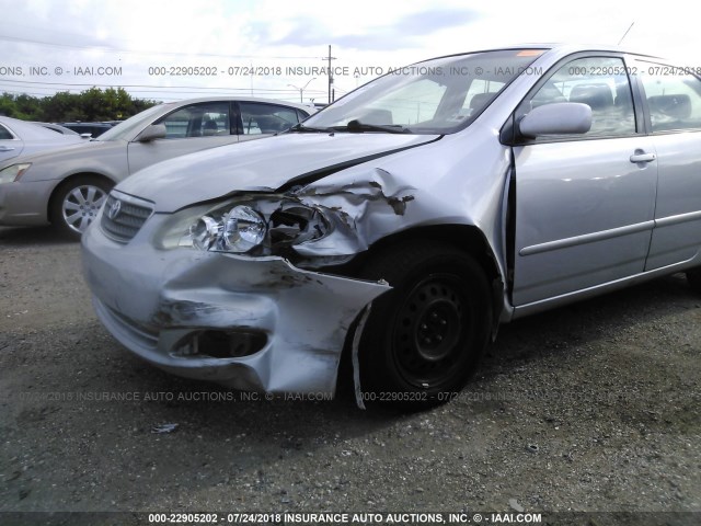 1NXBR32E17Z810812 - 2007 TOYOTA COROLLA CE/LE/S SILVER photo 6