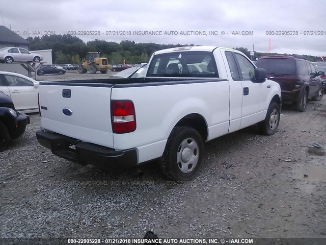 1FTRF12295NB98839 - 2005 FORD F150 WHITE photo 4