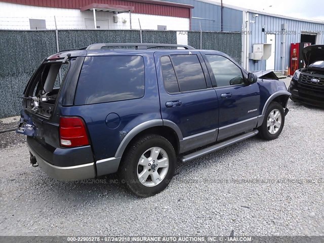 1FMZU73K84UC19896 - 2004 FORD EXPLORER XLT/XLT SPORT/NBX 蓝色 照片 4