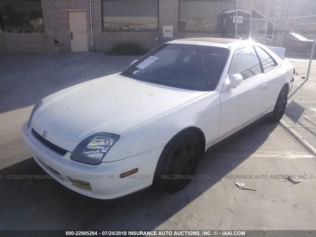 JHMBB6245WC003374 - 1998 HONDA PRELUDE WHITE photo 2