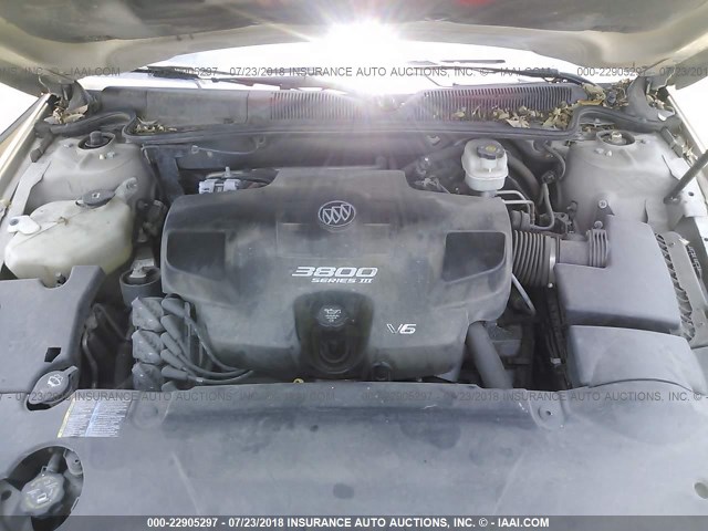 1G4HD57207U160082 - 2007 BUICK LUCERNE CXL TAN photo 10