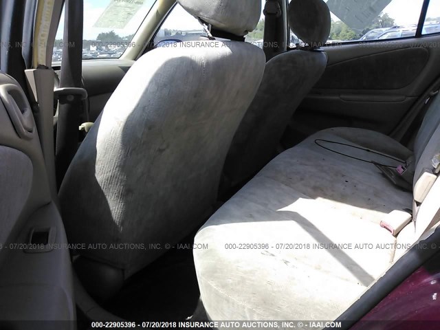 2T1BR18E2WC054192 - 1998 TOYOTA COROLLA VE/CE/LE 勃艮第红 照片 8