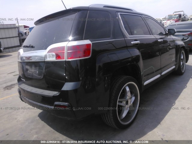 2GKALUEKXF6181366 - 2015 GMC TERRAIN DENALI BLACK photo 4