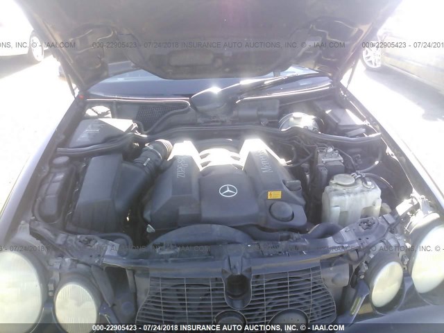 WDBJF70J11B183479 - 2001 MERCEDES-BENZ E 430 BLACK photo 10