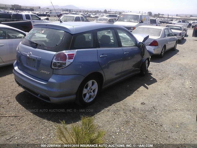 2T1KR32E97C650194 - 2007 TOYOTA COROLLA MATRIX XR BLUE photo 4
