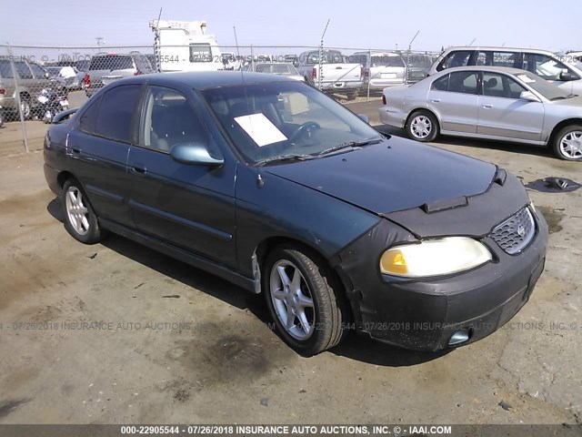 3N1BB51D31L121694 - 2001 NISSAN SENTRA SE TEAL photo 1