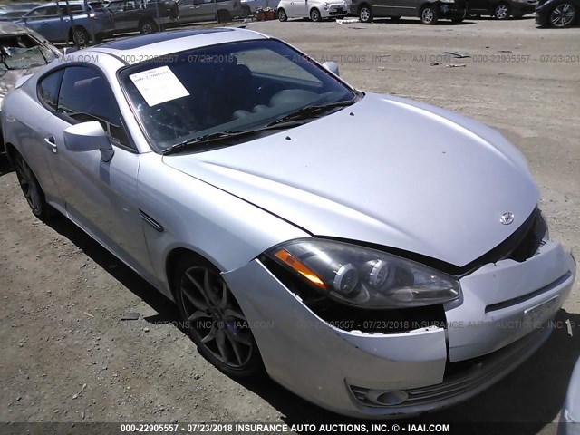 KMHHN66F17U238781 - 2007 HYUNDAI TIBURON GT/SE/GT LIMITED SILVER photo 1