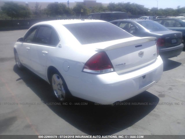 2G1WD58C069369426 - 2006 CHEVROLET IMPALA SUPER SPORT WHITE photo 3